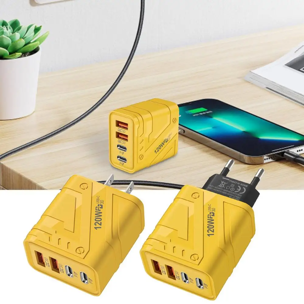 4-Port USB-C Wall Charger 12W Multi-Port Block 16 kf S3cf5e04a010b4fdb913b3b2c571fa84dm