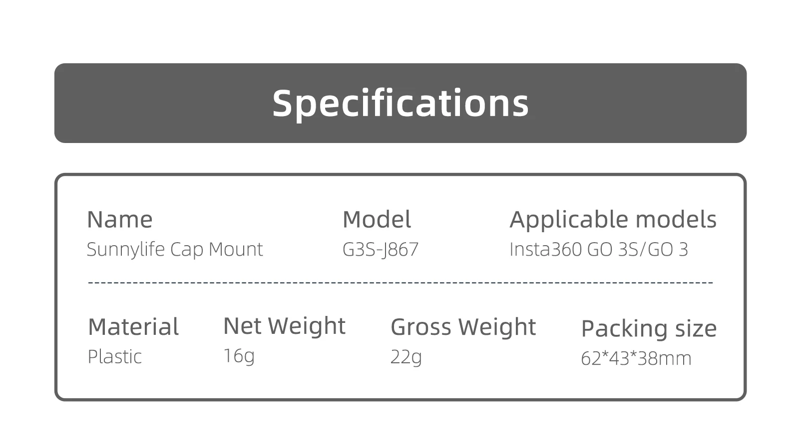 Action Camera Mount Quick Release Hat Clip for Insta360 Go 3S Accessories 14 kf S4a44d30c36fb4cfc80c6d6c9b92d12184