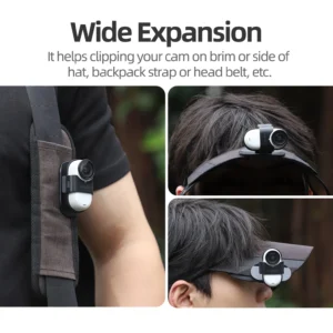 Action Camera Mount Quick Release Hat Clip for Insta360 Go 3S Accessories 9 Action Camera Mount Quick Release Hat Clip for Insta360 Go 3S Accessories - Image 4