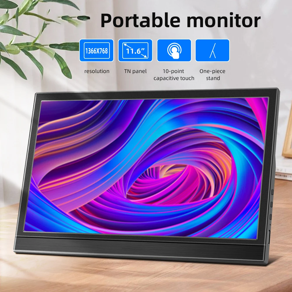Travel Monitor 16/15.6/13.3/11.6 inch HD LCD Display USB-C HDMI Portable Screen for Laptop PC Switch Xbox PS4 18 kf S5e94e120580441e6850fbbfb14318ea6t