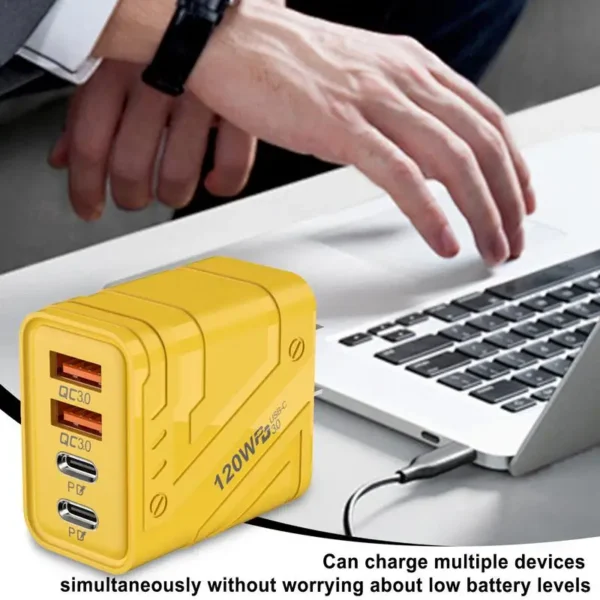 4-Port USB-C Wall Charger 12W Multi-Port Block 4 kf S81da5b689d364db29280a1f87693b0daV