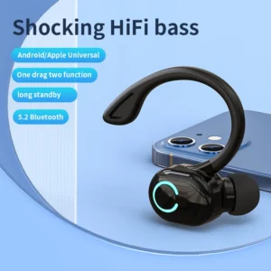 Bluetooth Earbuds Ear-Hook Single Wireless Headphone with HD Mic for Sports and Music 10 Bluetooth Earbuds Ear-Hook Single Wireless Headphone with HD Mic for Sports and Music - Image 5