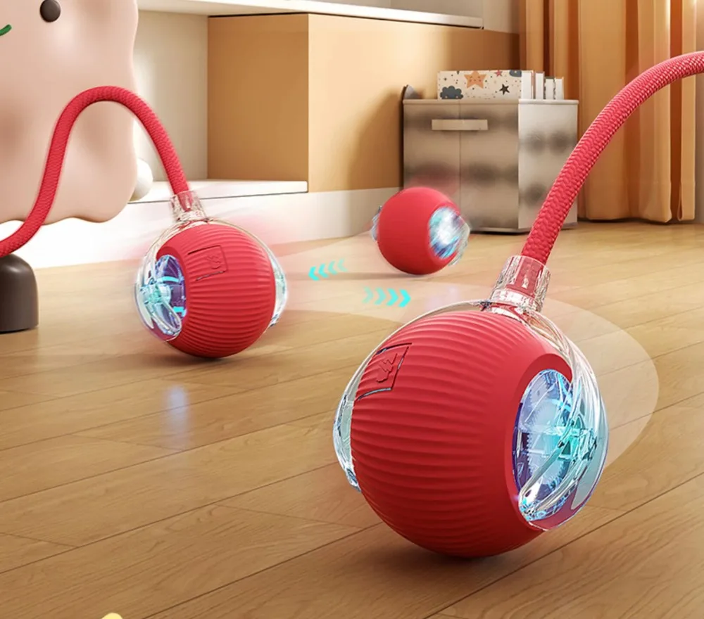 Interactive Cat Toy – Smart Rolling Ball with Faux Tail, Rechargeable Electric Toy for Cats and Dogs 13 kf S93c830a6003e4d56afb5b7fc76d30948s