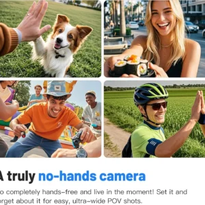 Wearable Camera 4K Mini Body Cam 128GB Hands-Free Recording Portable Action Sports Camera 8 Wearable Camera 4K Mini Body Cam 128GB Hands-Free Recording Portable Action Sports Camera - Image 3