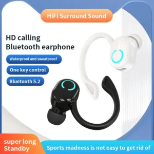 Bluetooth Earbuds Ear-Hook Single Wireless Headphone with HD Mic for Sports and Music 9 Bluetooth Earbuds Ear-Hook Single Wireless Headphone with HD Mic for Sports and Music - Image 4