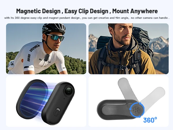 Wearable Camera 4K Mini Body Cam 128GB Hands-Free Recording Portable Action Sports Camera 14 kf Sbf5400b8fade42e6b497361785e8717bN