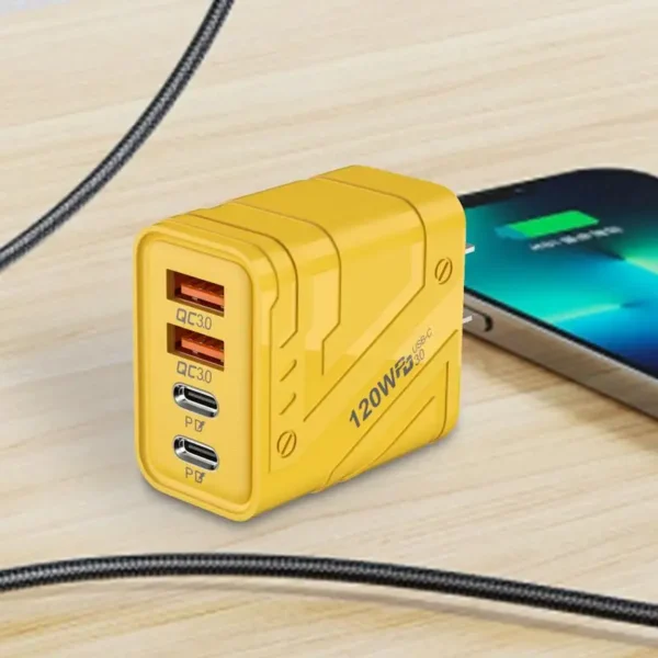 4-Port USB-C Wall Charger 12W Multi-Port Block 5 kf Sc0aec1be36924df4b31680bb655ac4520