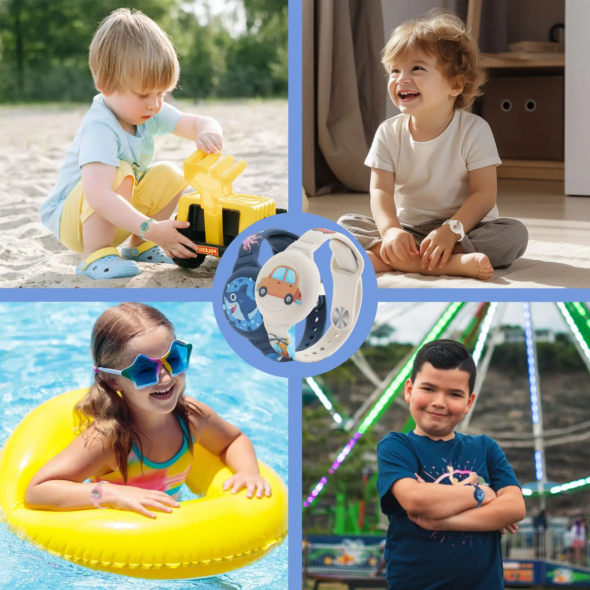Airtag Bracelet for Kids Waterproof Protective Strap with Cartoon Cover 22 kf Sc186297f1f5b4bf19191d6f195d2fe18Z