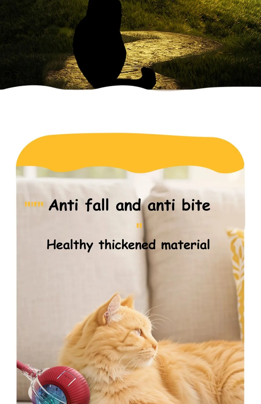 Interactive Cat Toy – Smart Rolling Ball with Faux Tail, Rechargeable Electric Toy for Cats and Dogs 19 kf Sd7ff2ed388194bcb9127fb851123c2d08