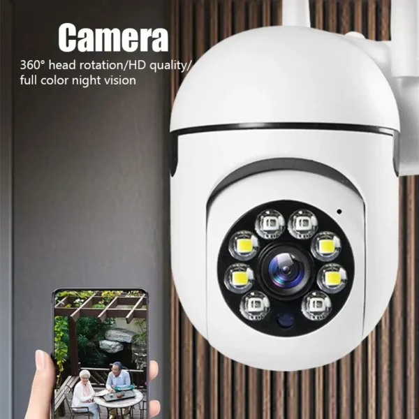 Security Camera Outdoor WiFi PTZ 1080P IP Surveillance Camera with 4X Zoom and Two-Way Audio 4 kf Seba1d70fd0254d229ed17eb09d76fdbcl