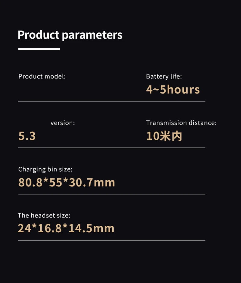 Wireless Headphones Bluetooth 5.3 HiFi Stereo Sport Earbuds with Mic and Charging Case 25 kf Sed8611fbc8c043cab4b1134f727313e14