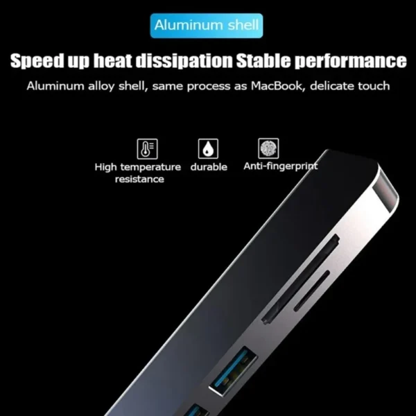 Docking Station USB C Hub 8-in-1 Adapter with HDMI RJ45 USB 3.0 Card Reader for Laptop MacBook iPad Pro 2 kf Sf4ed9028eb1547de9009dfd25c47ec51I