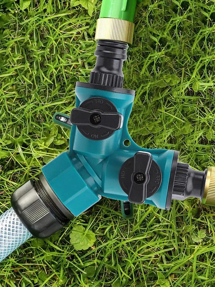 Hose Splitter 2 Way Y Connector – Heavy-Duty Garden Water Hose Adapter for Outdoor Faucet and Irrigation 32 kf S3133c8272624488e99ec13cff0fd62deM