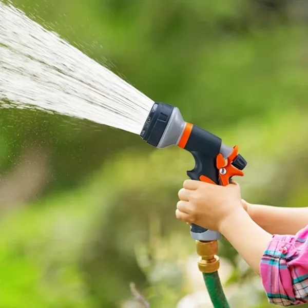 Garden Hose Nozzle 8-Mode High Pressure Spray with Durable Non-Slip Handle for Lawn, Garden, and Car Wash 1 kf S39ece20b60f94378a504751329dc23c8D