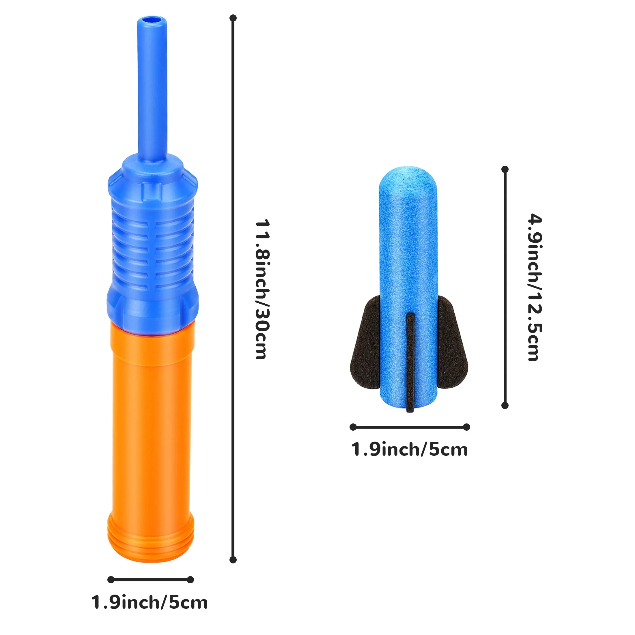 Foam Rocket Launcher – Outdoor Toy Set for Kids with 3 Soft Rockets 15 kf S5d9dcc1bdca145658b296e99fcf4d81a2